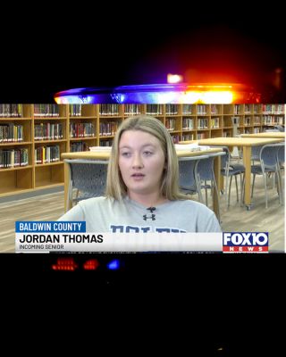  Student Jordan Thomas featured on newsclip